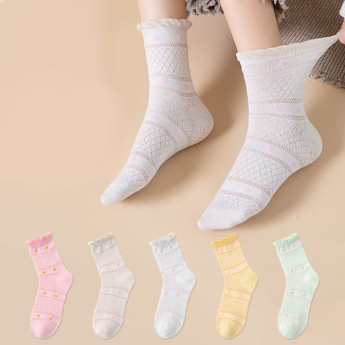 Atmungsaktive Blumensocken