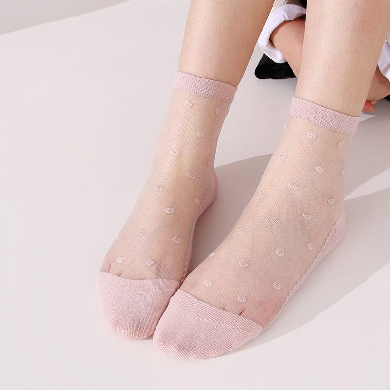Atmungsaktive Socken Mit Punkten