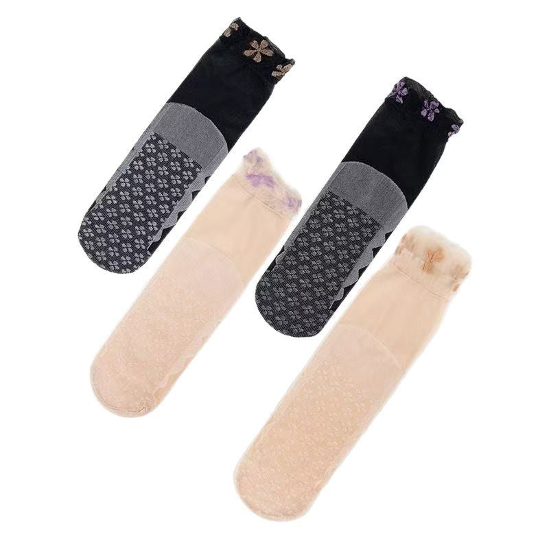 Atmungsaktive Blumensocken