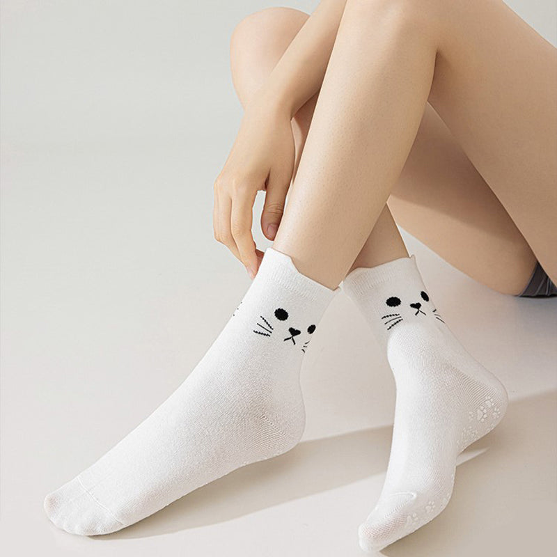 Lässige Socken Mit Katzenmuster