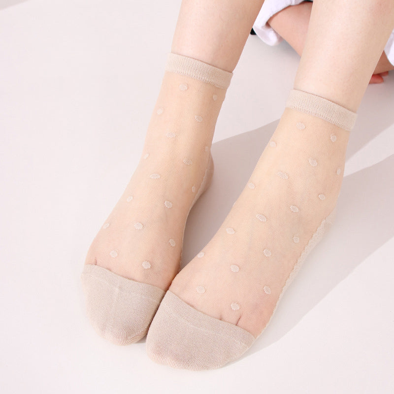 Atmungsaktive Socken Mit Punkten