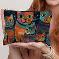 Bunte Tasche Mit Katzenmuster