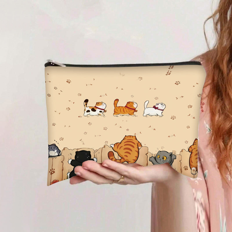 Lässige Tasche Mit Katzenmuster