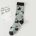 Vintage-Socken Mit Katzen-Print
