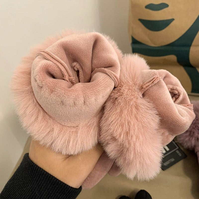 Einfarbige Warme Handschuhe