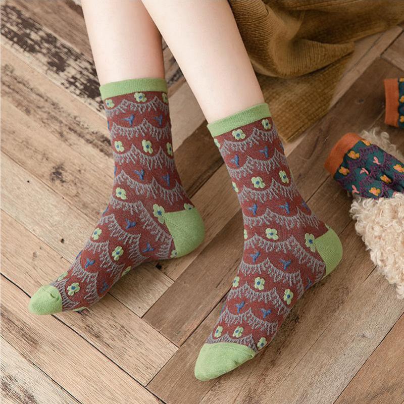 Vintage Jacquard-Socken