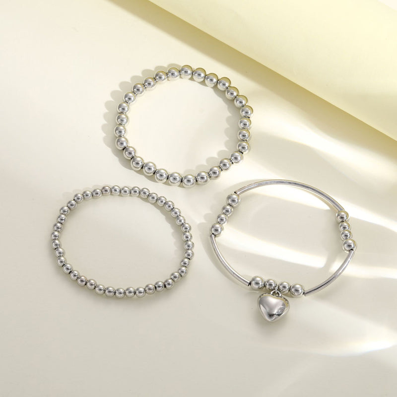 Herz Perlenarmband