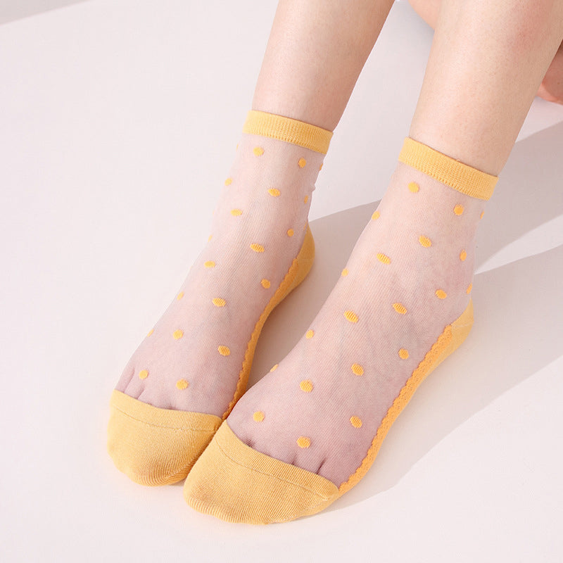 Atmungsaktive Socken Mit Punkten