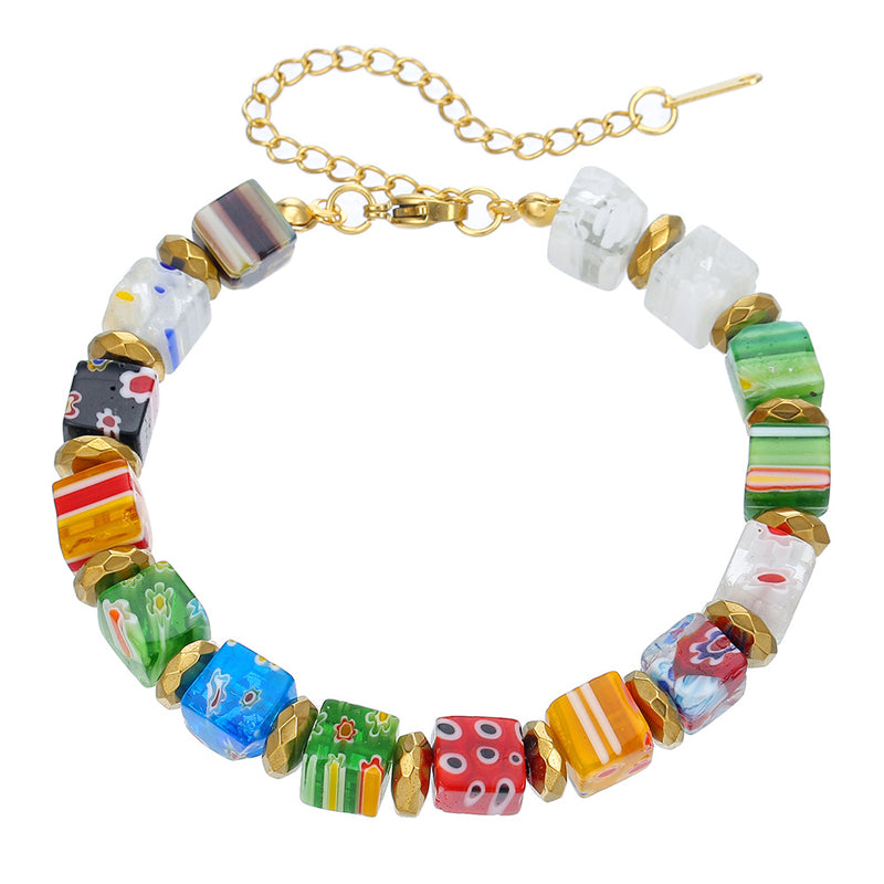 Böhmisches Buntes Perlenarmband