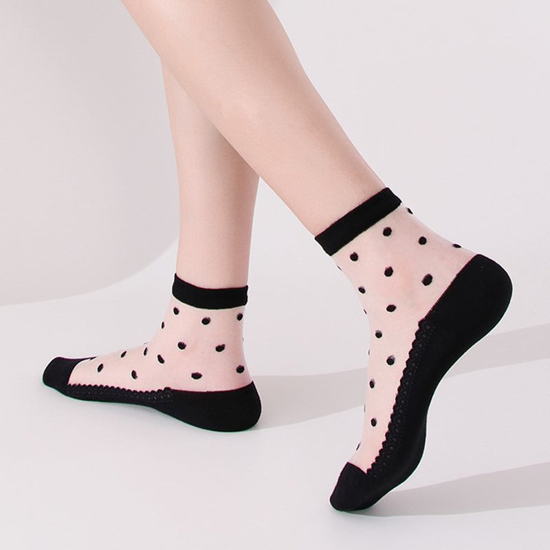 Atmungsaktive Socken Mit Punkten