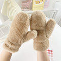 Warme Plüsch Handschuhe