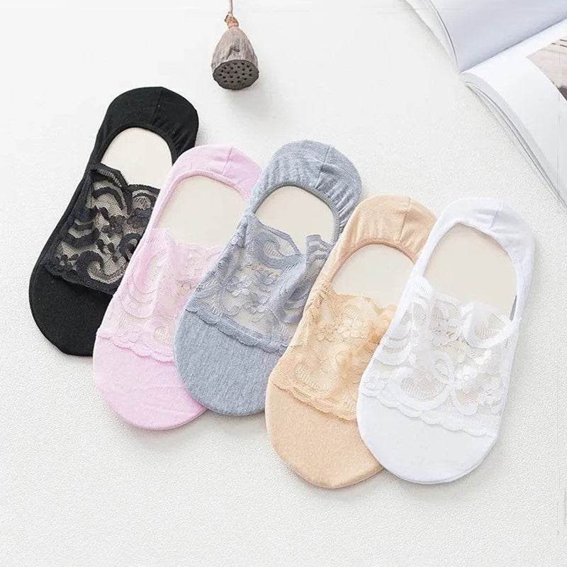 Atmungsaktive Blumensocken