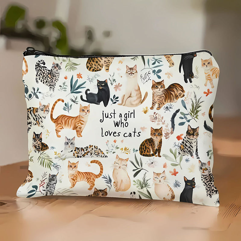 Lässige Tasche Mit Katzenmuster
