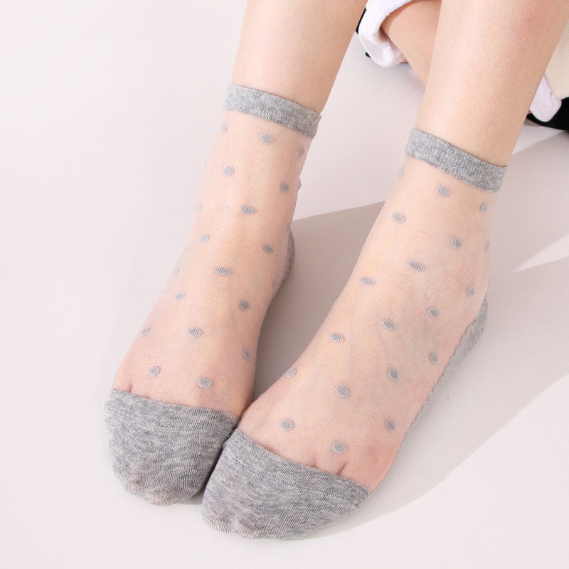Atmungsaktive Socken Mit Punkten