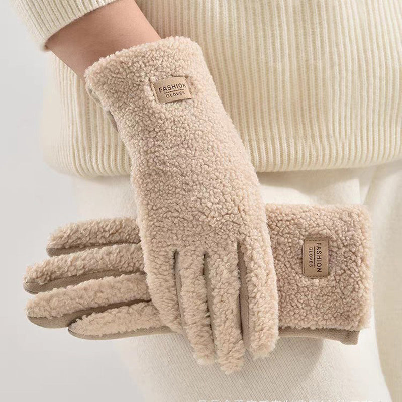 Warme Plüsch Handschuhe
