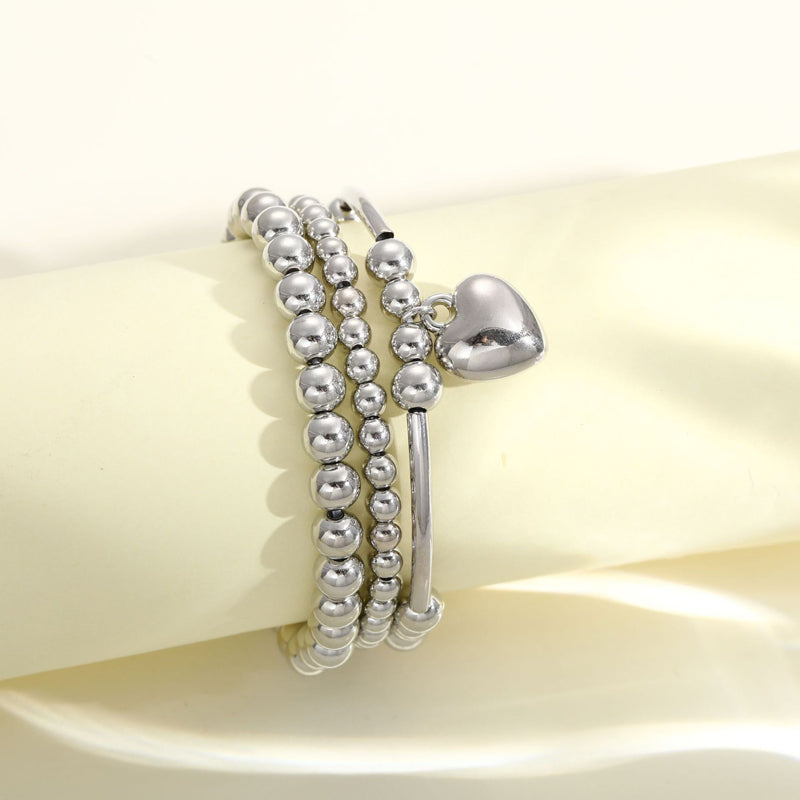 Herz Perlenarmband