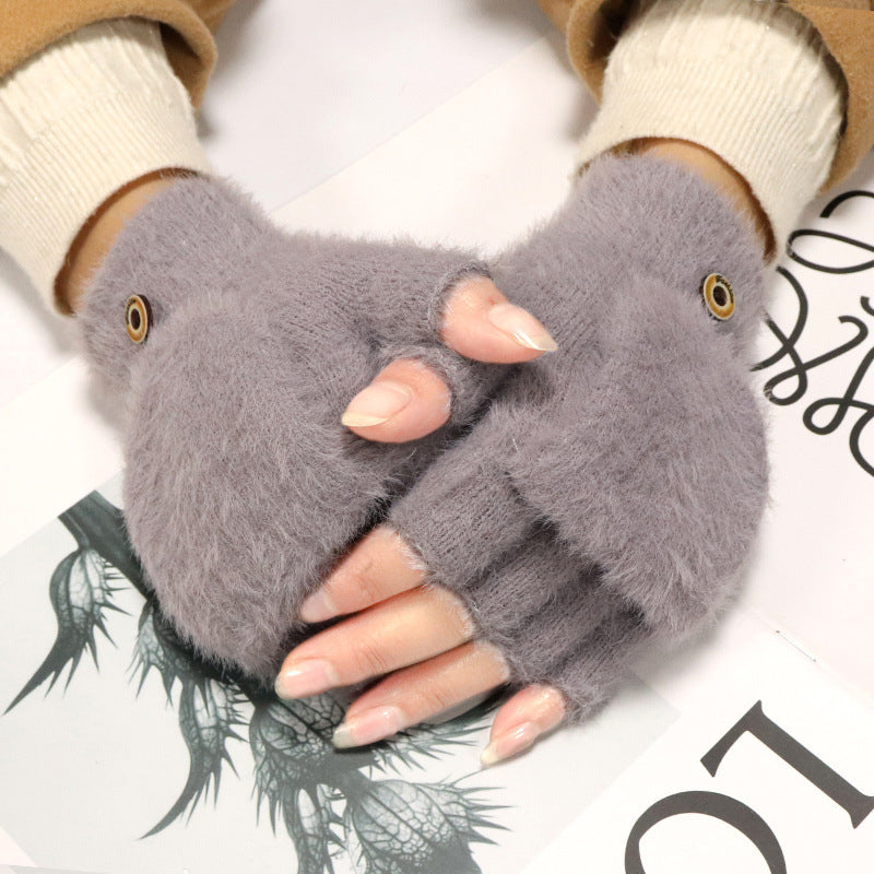 Einfarbige Warme Handschuhe