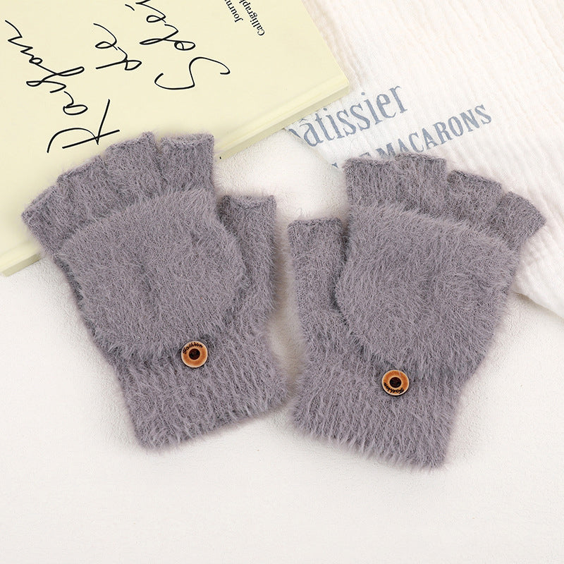 Einfarbige Warme Handschuhe