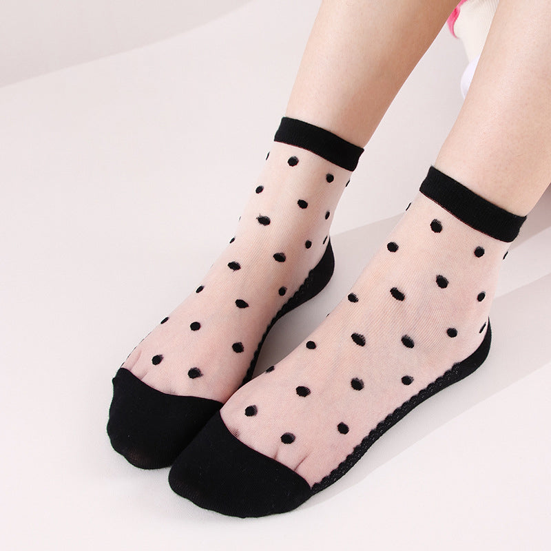 Atmungsaktive Socken Mit Punkten