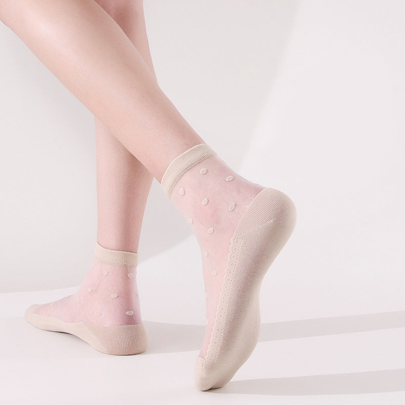 Atmungsaktive Socken Mit Punkten