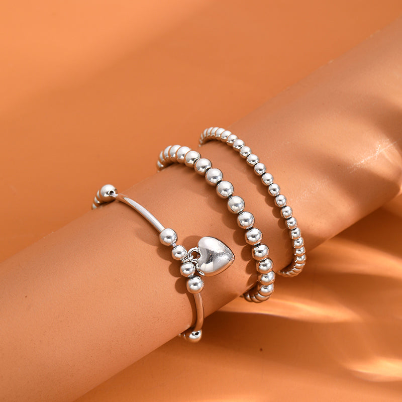 Herz Perlenarmband