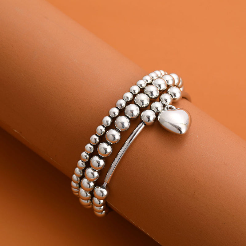 Herz Perlenarmband