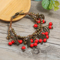 Vintage Ethno Kirsche Armband