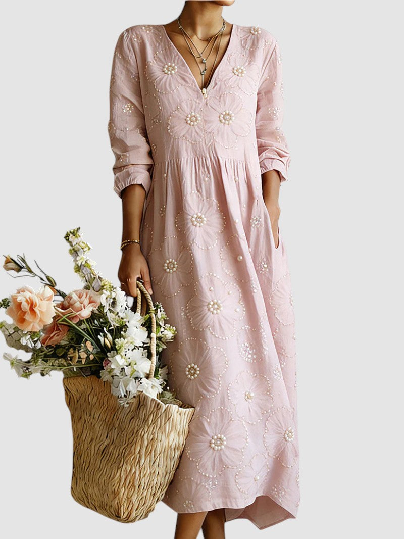 Lena | abito midi floreale