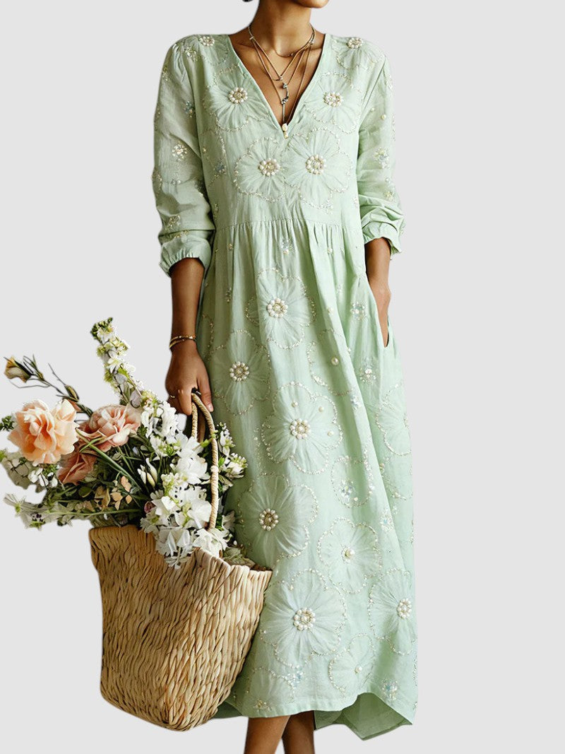 Lena | abito midi floreale