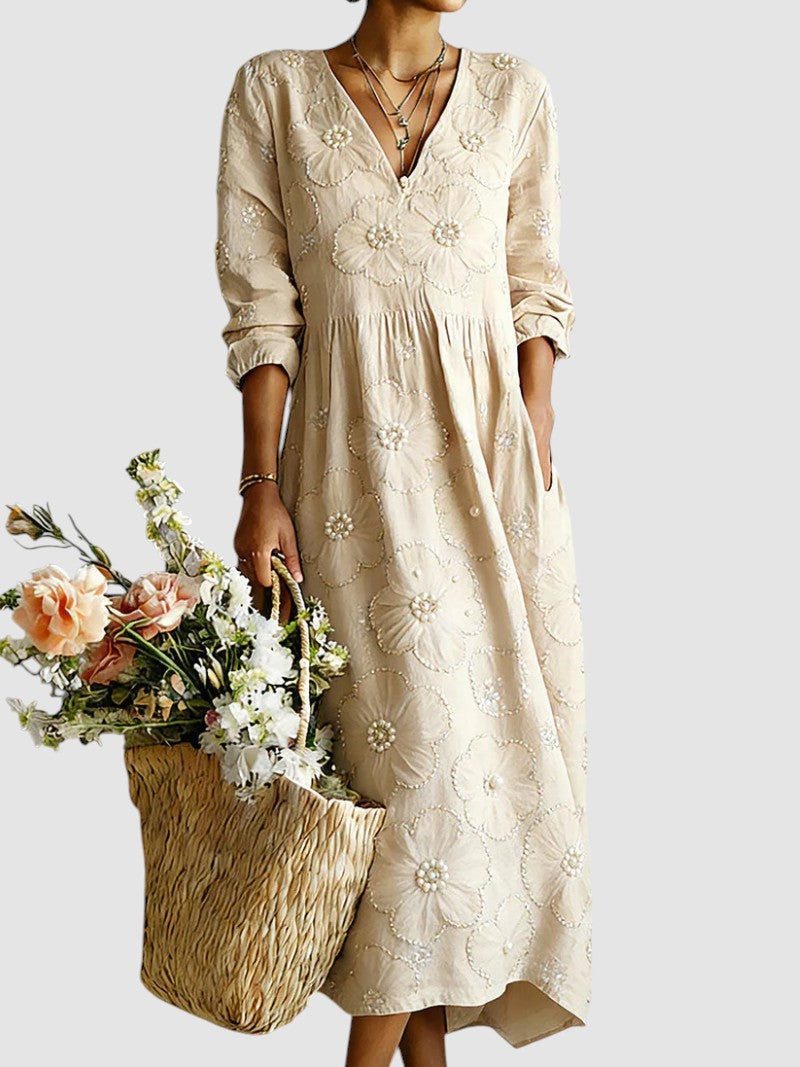 Lena | abito midi floreale