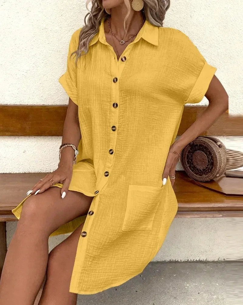 Elira | Vestido camisero ligero y natural