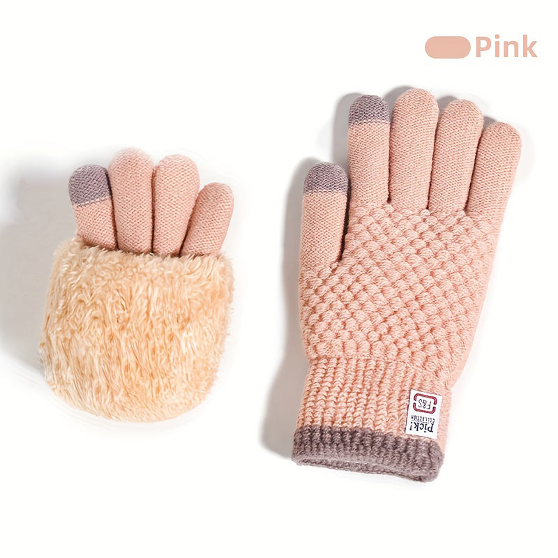 Warme Strickhandschuhe