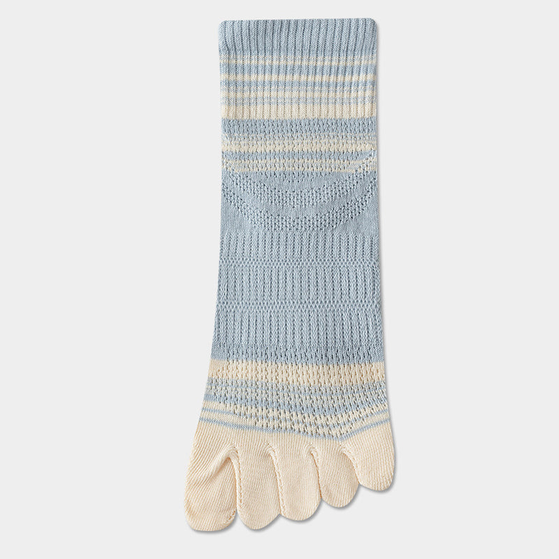 Gestreifte Und Bunte Fünf-Zehen-Socken