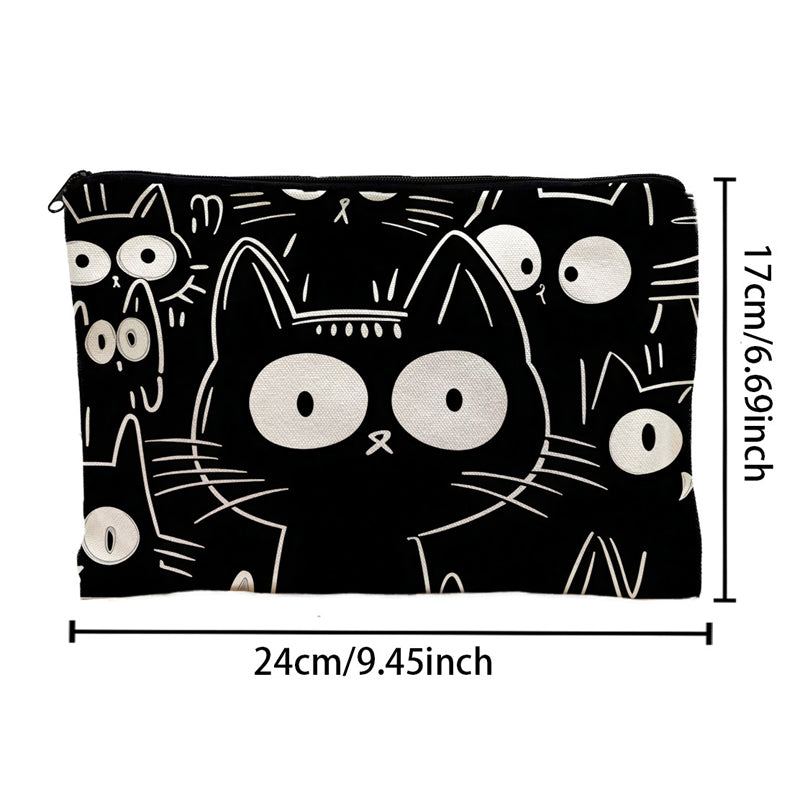 Lässige Tasche Mit Katzenmuster