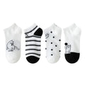 Set Mit 4 Paar Socken Mit Katzenmotiv