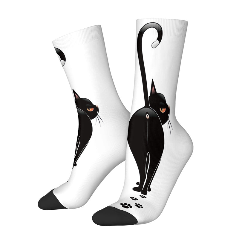 Lässige Socken Mit Katzenmotiv