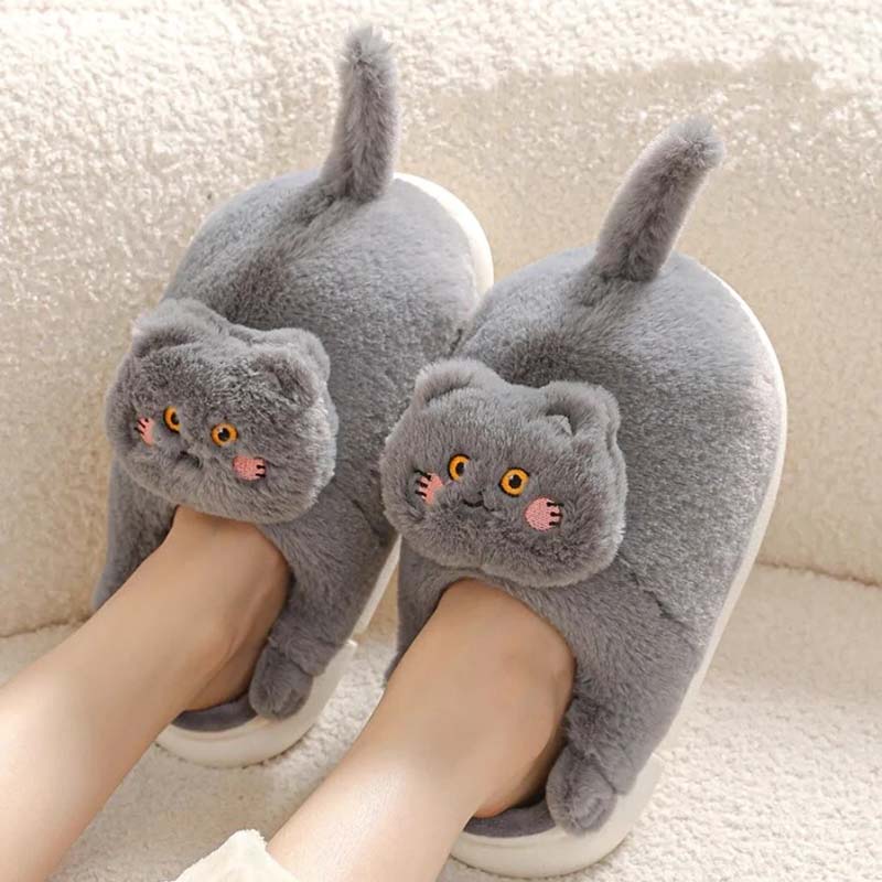 Plüsch Hausschuhe Mit Cartoon-Katze