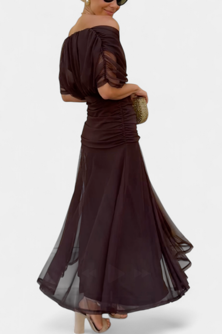 Florendra | Vestido largo floral con escote en V