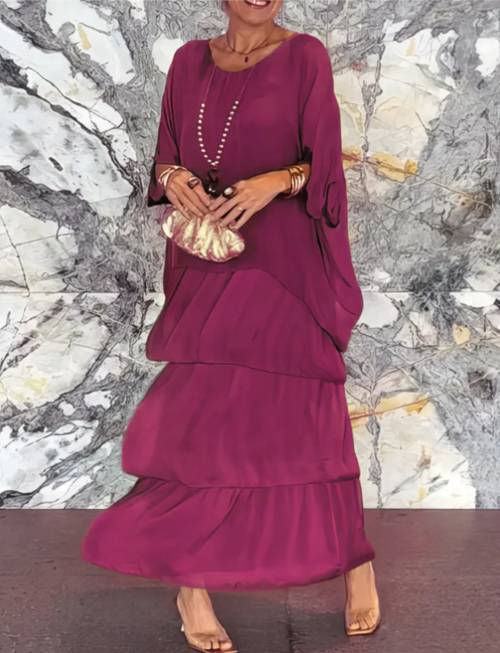 Serena | Abito maxi fluido dallo stile raffinato