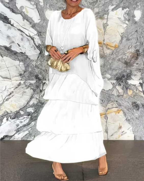 Serena | Abito maxi fluido dallo stile raffinato