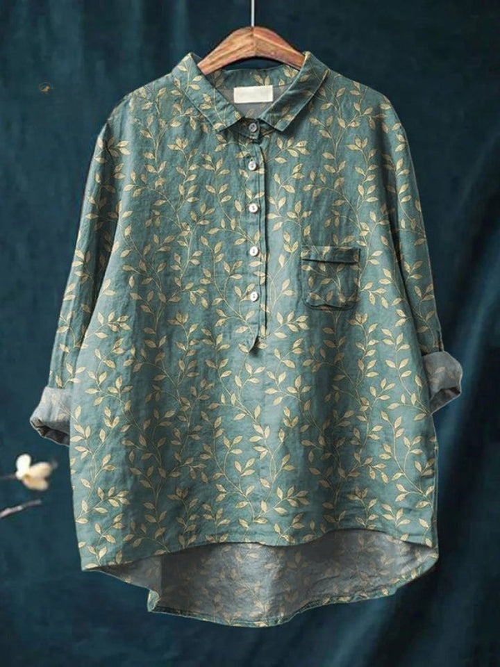 Tiziana | Camicia in lino fantasia