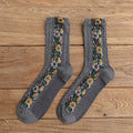 Vintage 3D-Blumensocken