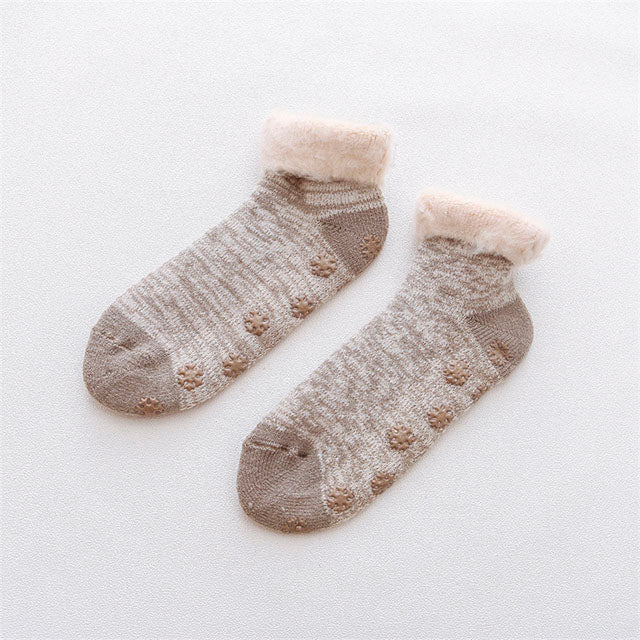 Warme Rutschfeste Plüschsocken