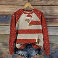 Kreatives Weihnachts-Sweatshirt Mit Punkten