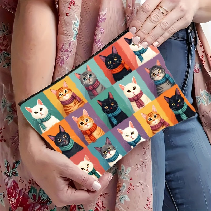 Lässige Tasche Mit Katzenmuster
