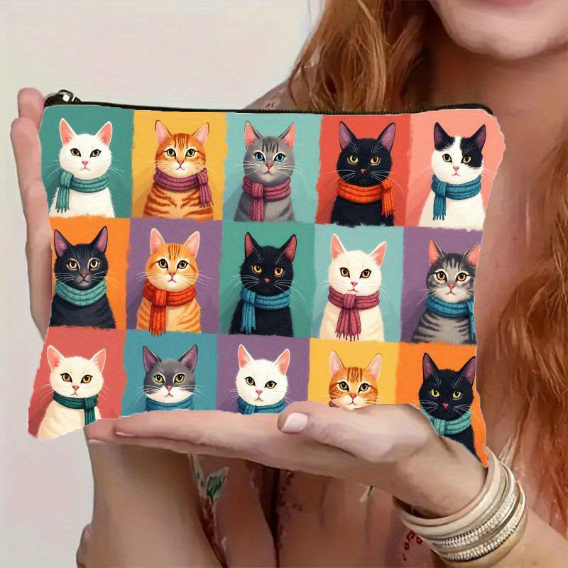 Lässige Tasche Mit Katzenmuster