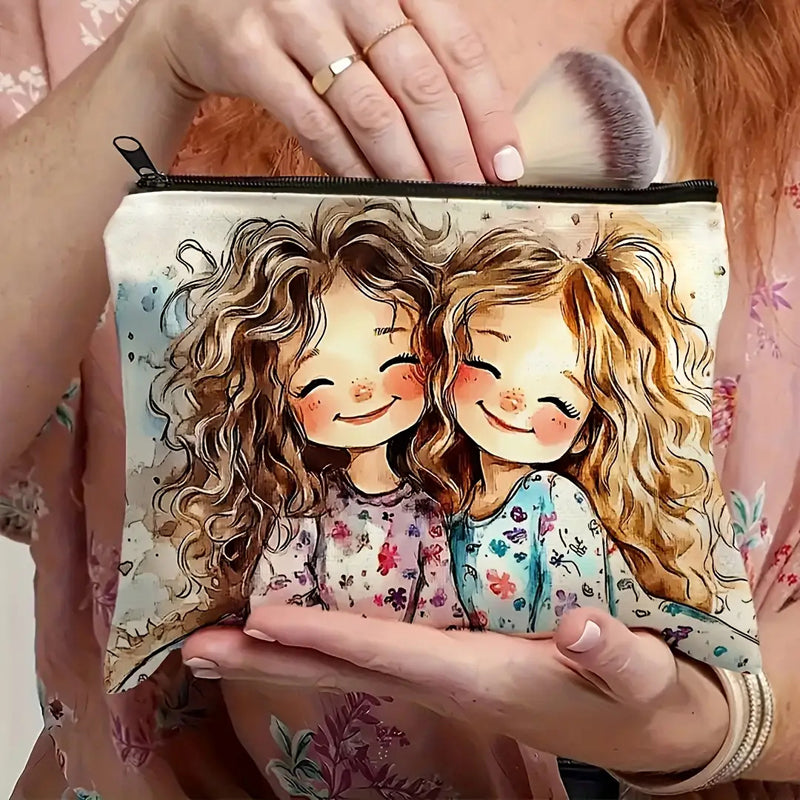 Tasche Mit Niedlichem Mädchenmuster