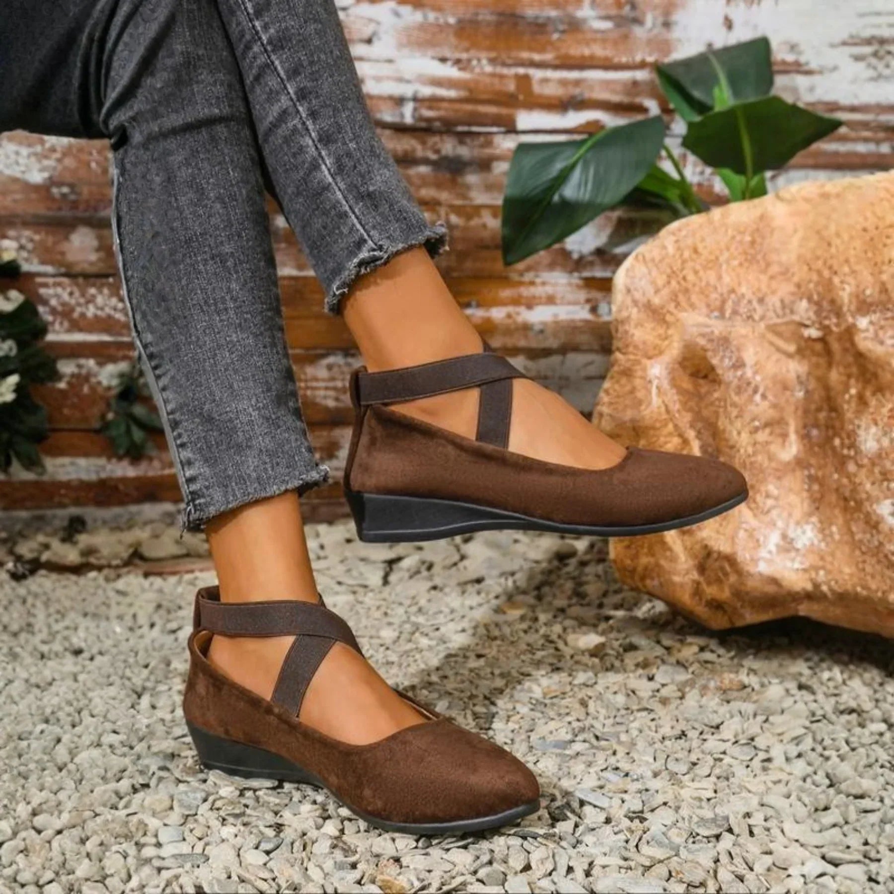 Calerinne | Zapatos bailarinas con cuña cerrada