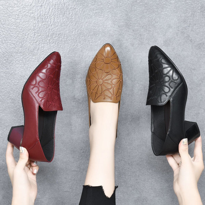 Carmen | Zapatos elegantes con relieve floral