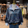 Vintage Bluse Mit Blumendruck